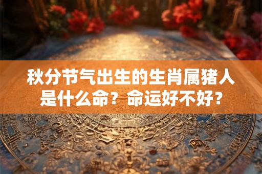 秋分节气出生的生肖属猪人是什么命?命运好不好? 秋分节气出生的生肖属猪人是什么命?命运好不好?