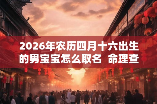 2026年农历四月十六出生的男宝宝怎么取名  命理查询