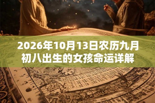2026年10月13日农历九月初八出生的女孩命运详解