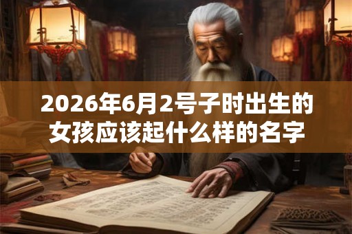 2026年6月2号子时出生的女孩应该起什么样的名字