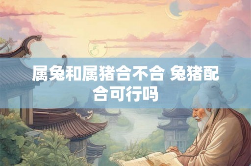 属兔和属猪合不合 兔猪配合可行吗