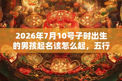 2026年7月10号子时出生的男孩起名该怎么起，五行是什么
