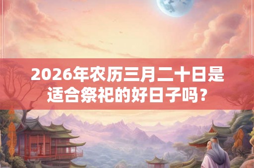 2026年农历三月二十日是适合祭祀的好日子吗？