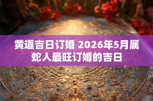 黄道吉日订婚 2026年5月属蛇人最旺订婚的吉日