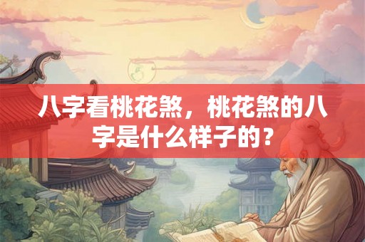 八字看桃花煞，桃花煞的八字是什么样子的？
