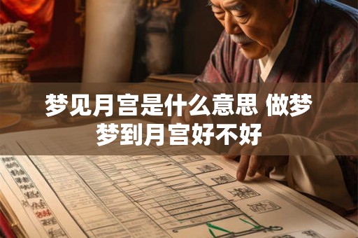 梦见月宫是什么意思 做梦梦到月宫好不好 梦见月宫是什么意思 做梦梦到月宫好不好