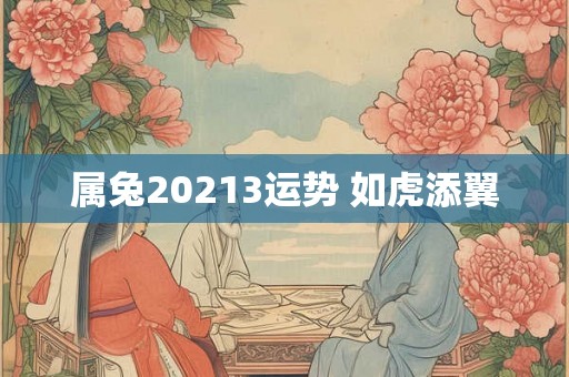 属兔20213运势 如虎添翼