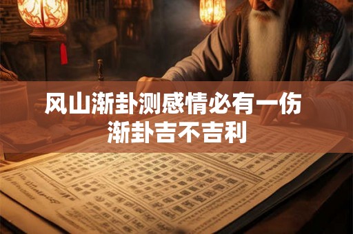 风山渐卦测感情必有一伤 渐卦吉不吉利