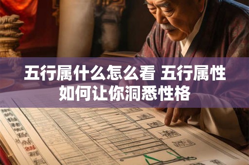 五行属什么怎么看 五行属性如何让你洞悉性格