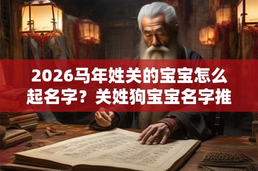 2026马年姓关的宝宝怎么起名字？关姓狗宝宝名字推荐