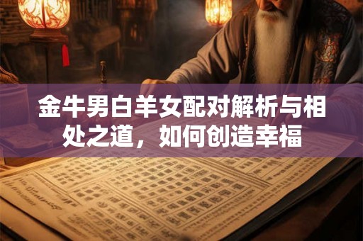 金牛男白羊女配对解析与相处之道，如何创造幸福