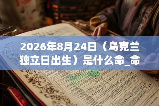 2026年8月24日(乌克兰独立日出生)是什么命_命运如何 2026年8月24日(乌克兰独立日出生)是什么命_命运如何