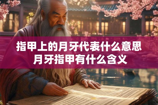 指甲上的月牙代表什么意思 月牙指甲有什么含义