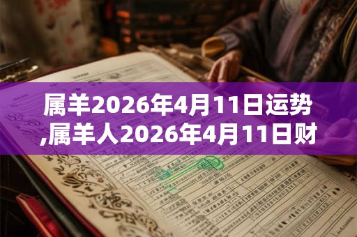 属羊2026年4月11日运势,属羊人2026年4月11日财运,生肖羊2026年4月11日运势 属羊2026年4月11日运势,属羊人2026年4月11日财运,生肖羊2026年4月11日运势