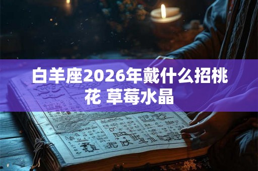 白羊座2026年戴什么招桃花 草莓水晶 白羊座2026年戴什么招桃花 草莓水晶