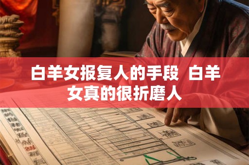 白羊女报复人的手段  白羊女真的很折磨人