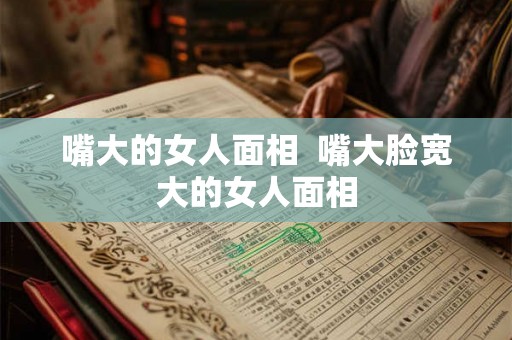 嘴大的女人面相  嘴大脸宽大的女人面相