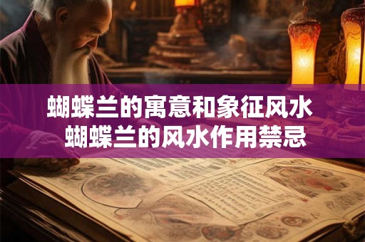 蝴蝶兰的寓意和象征风水  蝴蝶兰的风水作用禁忌