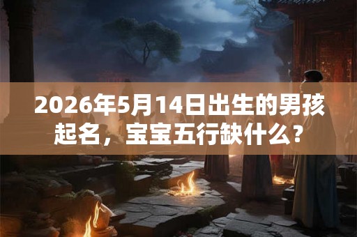 2026年5月14日出生的男孩起名，宝宝五行缺什么？