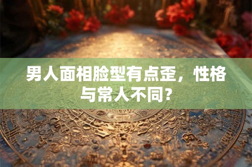 男人面相脸型有点歪，性格与常人不同？