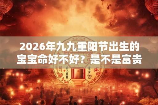 2026年九九重阳节出生的宝宝命好不好？是不是富贵命呢？