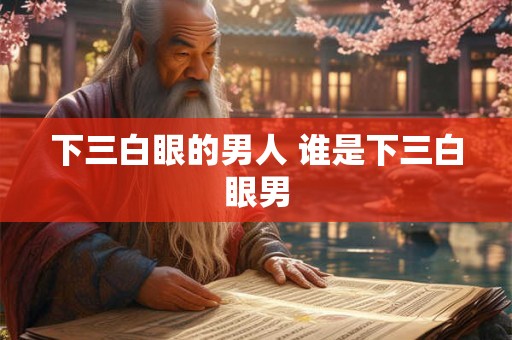 下三白眼的男人 谁是下三白眼男 下三白眼的男人 谁是下三白眼男