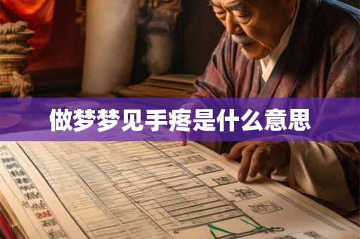 做梦梦见手疼是什么意思
