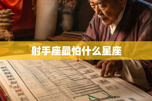 射手座最怕什么星座