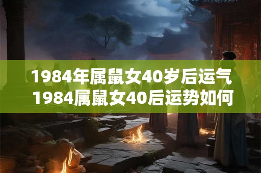 1984年属鼠女40岁后运气 1984属鼠女40后运势如何