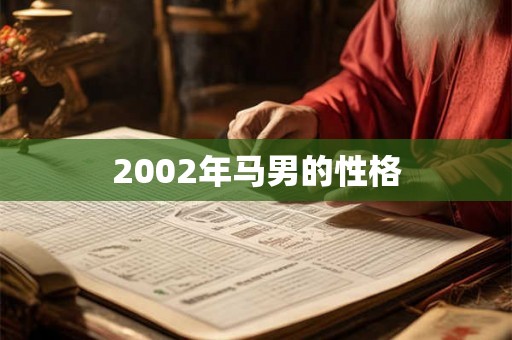 2002年马男的性格