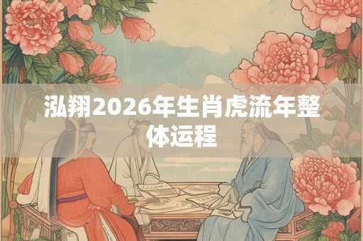 泓翔2026年生肖虎流年整体运程