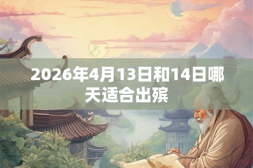 2026年4月13日和14日哪天适合出殡