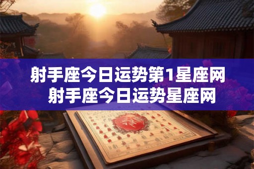 射手座今日运势第1星座网  射手座今日运势星座网