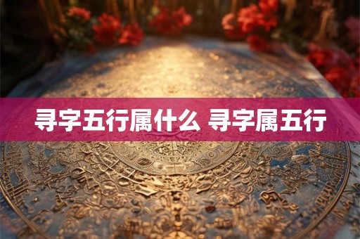 寻字五行属什么 寻字属五行 寻字五行属什么 寻字属五行