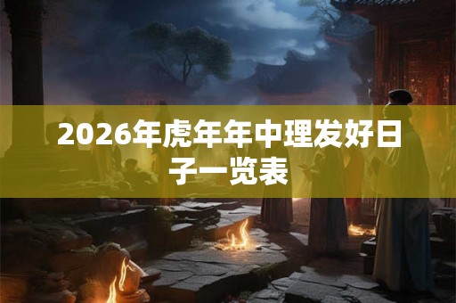2026年虎年年中理发好日子一览表 2026年虎年年中理发好日子一览表