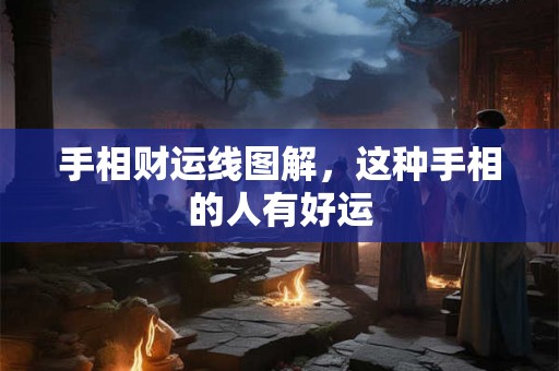 手相财运线图解，这种手相的人有好运