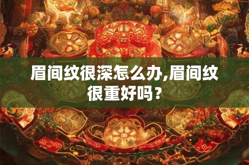 眉间纹很深怎么办,眉间纹很重好吗? 眉间纹很深怎么办,眉间纹很重好吗?
