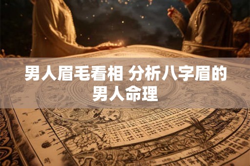 男人眉毛看相 分析八字眉的男人命理
