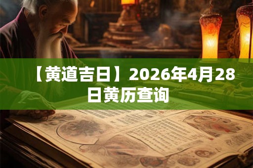 【黄道吉日】2026年4月28日黄历查询