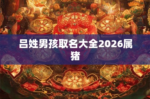 吕姓男孩取名大全2026属猪