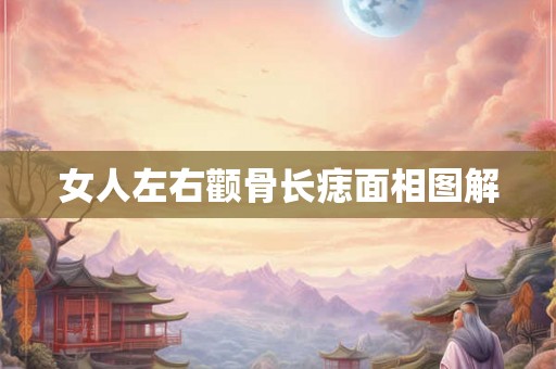 女人左右颧骨长痣面相图解 女人左右颧骨长痣面相图解