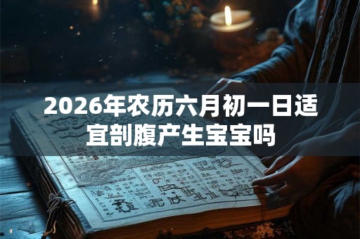 2026年农历六月初一日适宜剖腹产生宝宝吗 2026年农历六月初一日适宜剖腹产生宝宝吗