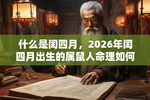 什么是闰四月，2026年闰四月出生的属鼠人命理如何？