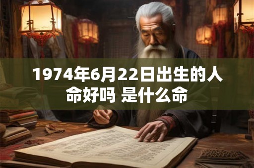 1974年6月22日出生的人命好吗 是什么命