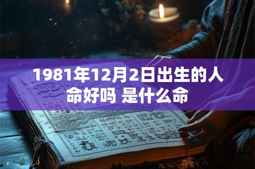 1981年12月2日出生的人命好吗 是什么命