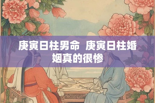 庚寅日柱男命  庚寅日柱婚姻真的很惨