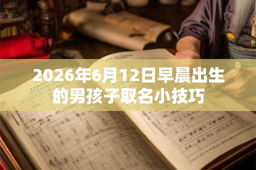 2026年6月12日早晨出生的男孩子取名小技巧