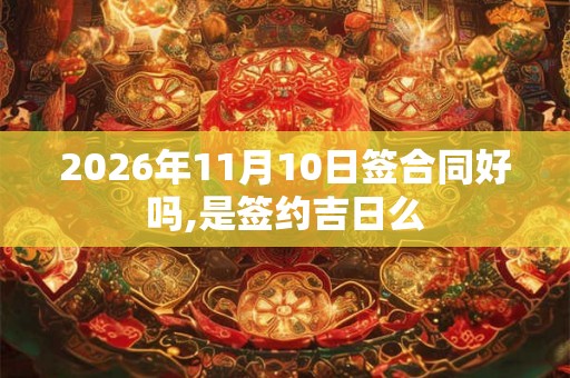 2026年11月10日签合同好吗,是签约吉日么