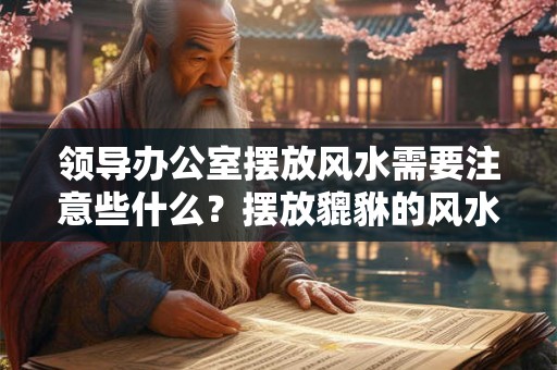 领导办公室摆放风水需要注意些什么？摆放貔貅的风水好吗？