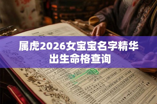 属虎2026女宝宝名字精华 出生命格查询